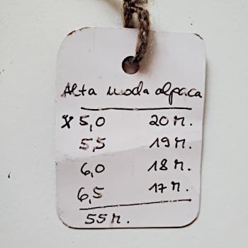 Infos zur Strickprobe AM Alpaca